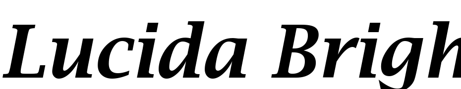 Lucida Bright Demibold Italic cкачати шрифт безкоштовно